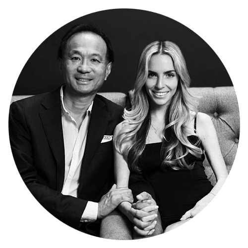 Brandon Wade, Founder and CEO of Seeking, with his wife Dana